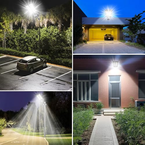 Solar Street Lights Outdoor Waterproof Dusk to Down with Motion Sensor (4 Count)