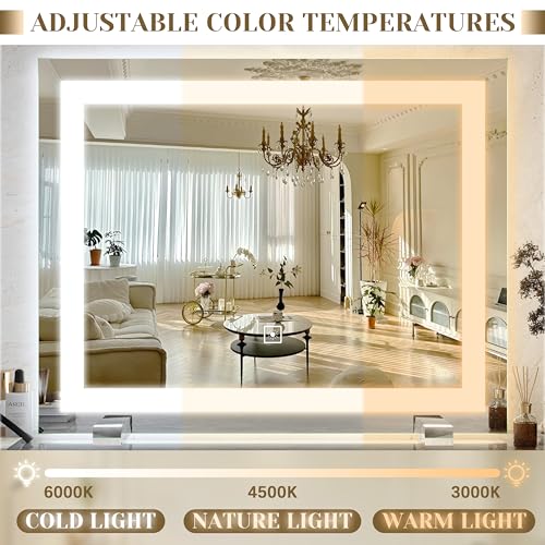 22x20 Inch Lighted Vanity Mirror