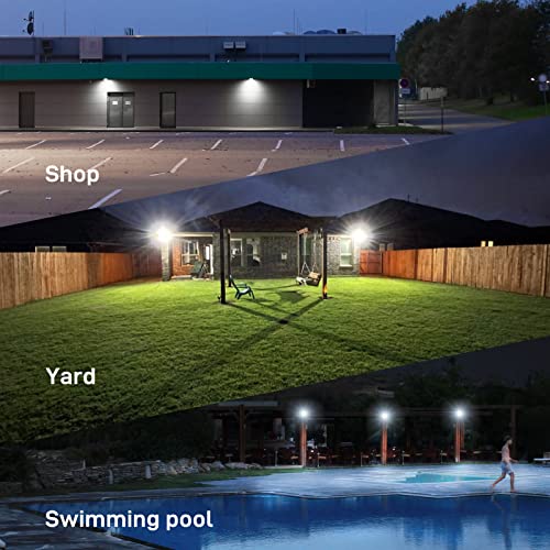 LED Flood Light 150W 2 Pack 18000LM 5000K Daylight IP65 Waterproof Outdoor Floodlights UL Certified for Court (2 Count)