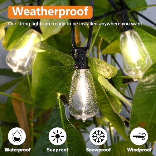 200FT Outdoor String Lights with Remote