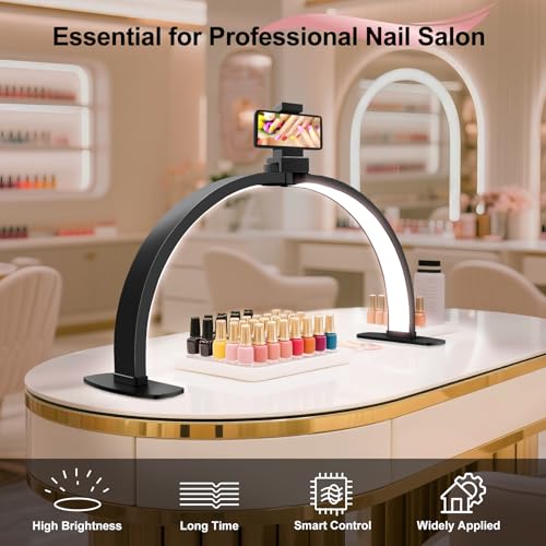 Half Moon Light for Nail Desk