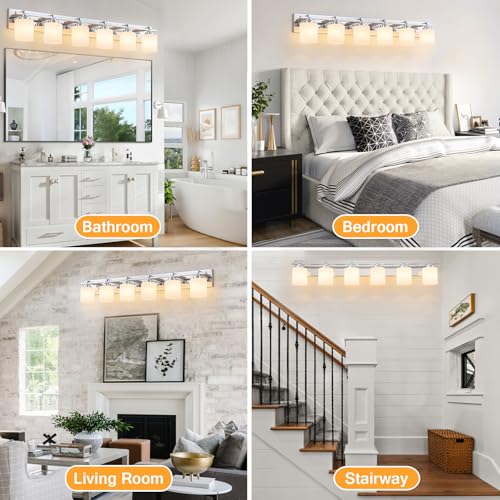 Modern Bathroom Light Fixtures Over Mirror