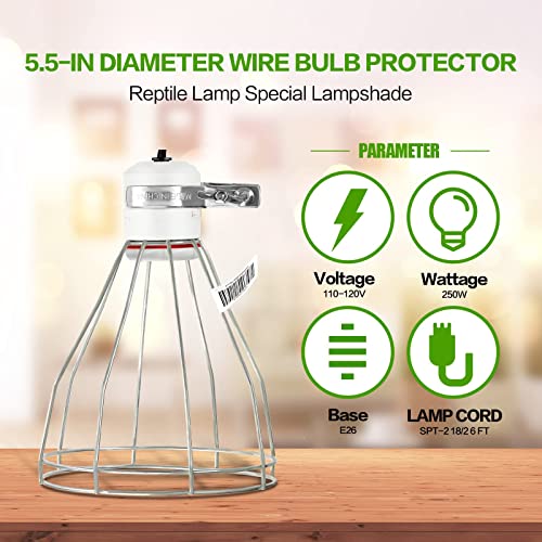 Sturdy Steel Cage Clamp Lamp