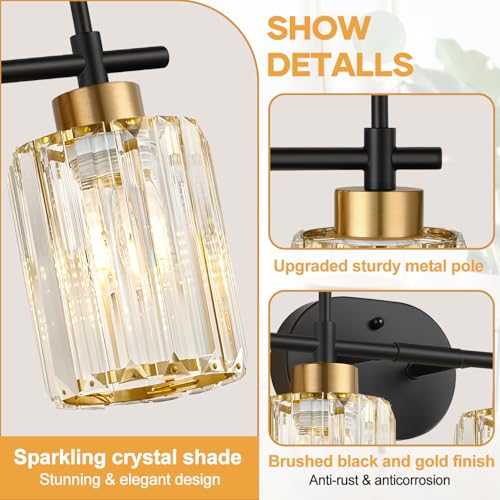 Modern Crystal Bathroom Vanity Light