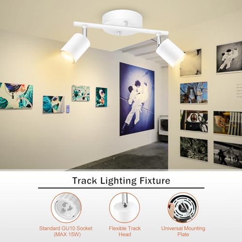 LED 4 Light Track Lighting Kit