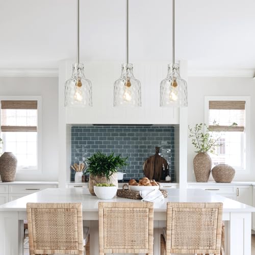 Modern Glass Pendant Lighting for Kitchen Island