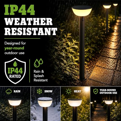 Solar Pathway Lights Outdoor with Motion Sensor (4 Count)
