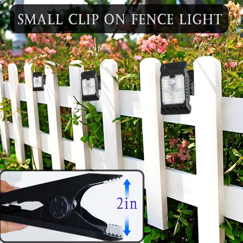 6 Pack Clip On Solar Lights Outdoor Waterproof (6 Count)