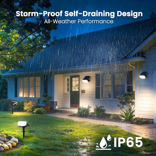 Solar Spot Lights Outdoor Waterproof (8 Count)