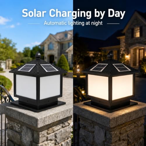 Solar Pier Mount Light