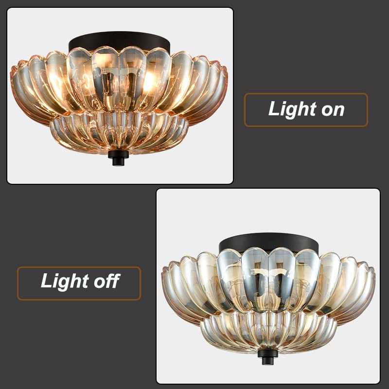 Modern Black Flush Mount Ceiling Light 3
