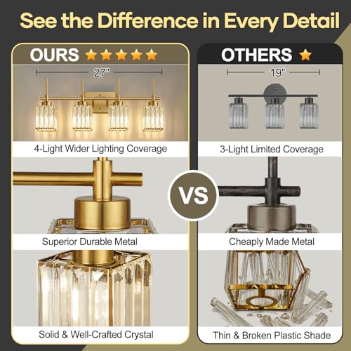 Modern Crystal Bathroom Vanity Light 4