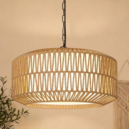 9" 52" Height Adjustable Farmhouse Chandelier Light Fixture