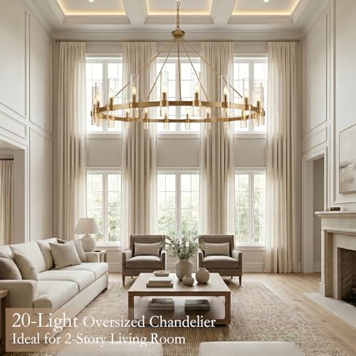 Gold Wagon Wheel Chandelier (20 Count)