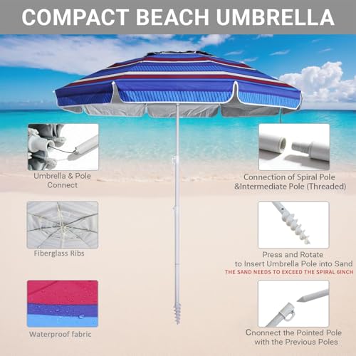 6ft Beach Umbrella