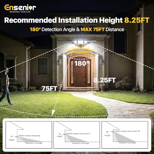 5 Motion Sensor Modes Solar Security Light