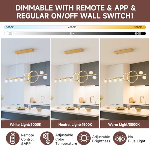 Modern Gold Chandeliers Pendant Light