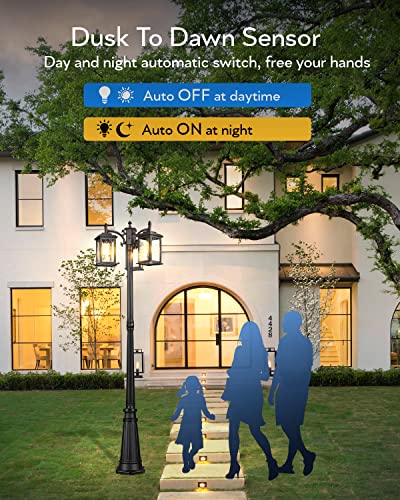 Dusk to Dawn Lamp Posts Outdoor Lighting