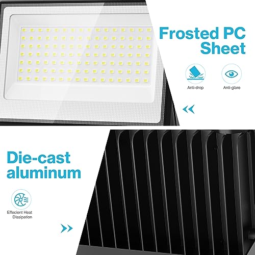130W Flood Lights Outdoor (4 Count)