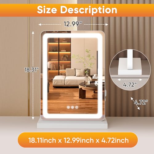 18"x13" LED Vanity Mirror with Lights