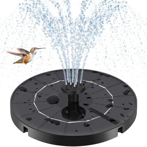 3.5W Solar Bird Bath Fountain Pump with 6 Nozzles & Fixed Pipes