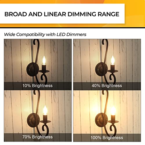 Candelabra Light Bulbs 60W Eq (24 Count)