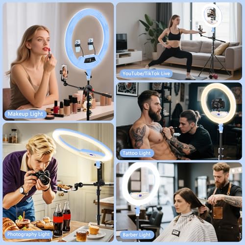 Large 22" Ring Light with Stand for iPad Makeup