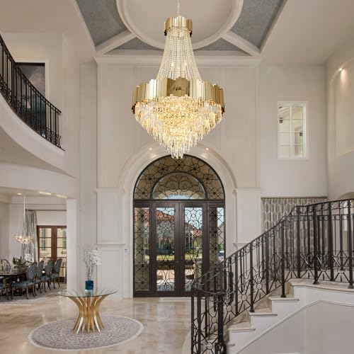 Large Gold Luxury Crystal Chandeliers