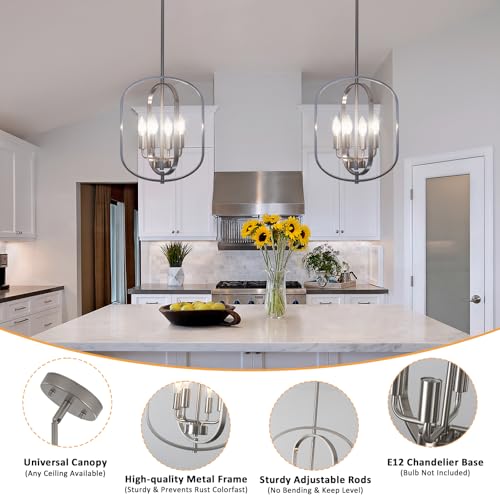 Nickel Chandelier Light
