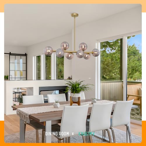 Gold Chandelier for Dining Room Sputnik Globe Linear Island Chandeliers