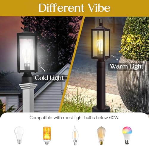 17 Inch Outdoor Lamp Post Light Fixture