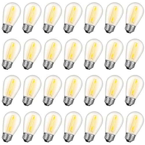 28 Pack S14 Bulbs for Outdoor String Lights