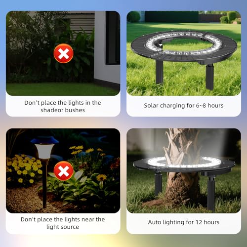 Wireless Solar Tree Lights Outdoor