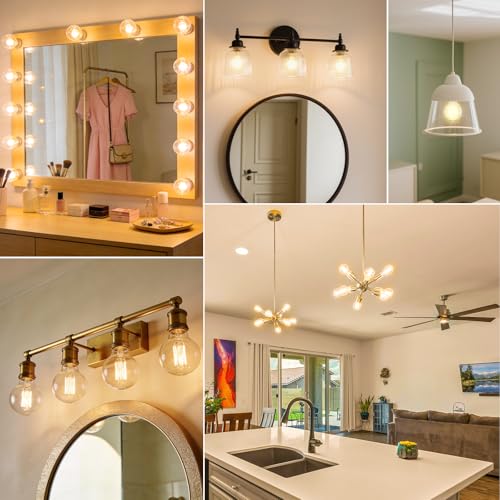 G25 LED Globe Light Bulbs for Vanity (4 Count)