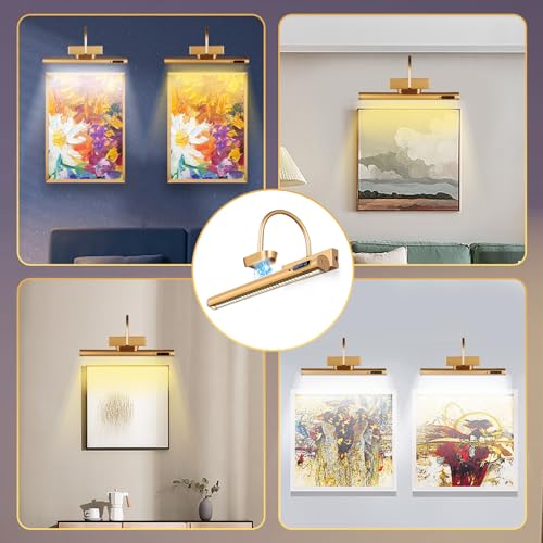 Dimmable Cordless Picture Light with Controller and Timer