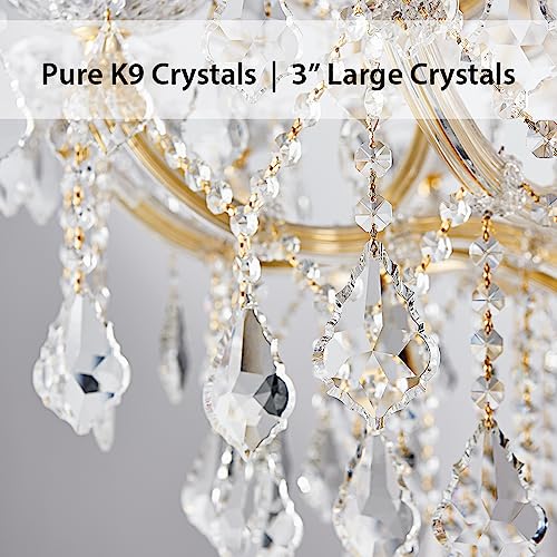 Large Gold Chandelier Light Fixtures