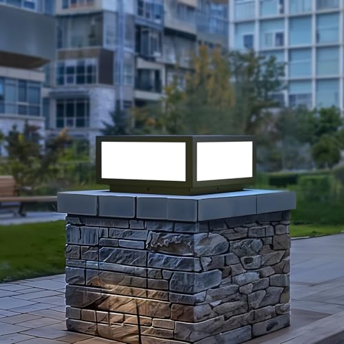 Outdoor Solar Post Lights 12X12 in