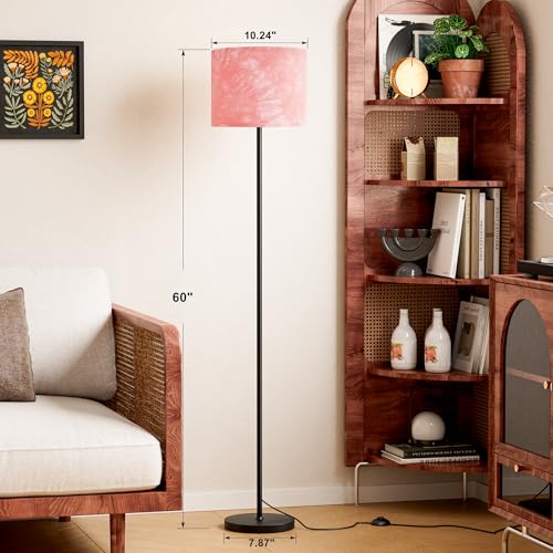 60'' Modern Floor Lamp with Shade
