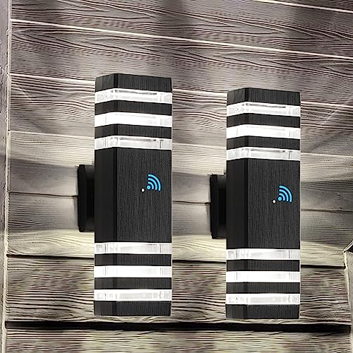 Modern Outdoor Wall Lights (2 Count)