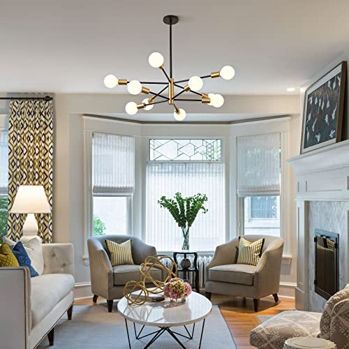 Sputnik Chandeliers Modern Black and Gold Chandeliers 10