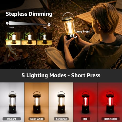 2000LM LED Camping Lantern Rechargeable