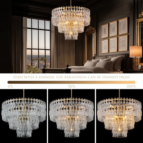 36 Inch Round Crystal Chain Double