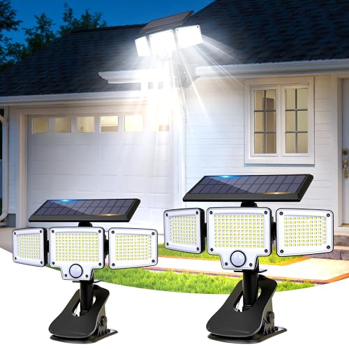 Clip on Solar Lights Outdoor (2 Count)