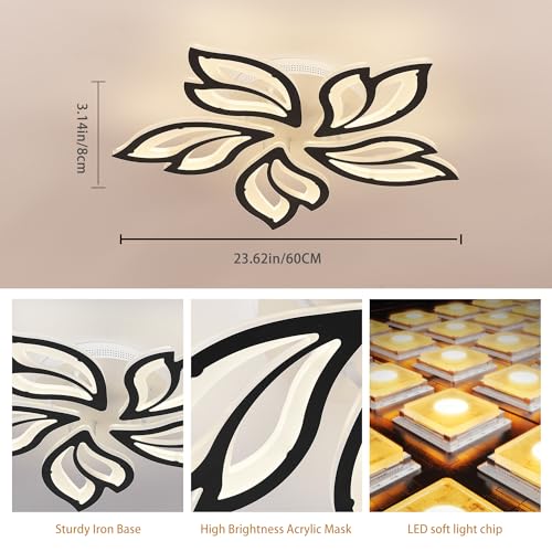23.6" Modern LED Ceiling Light Fixture