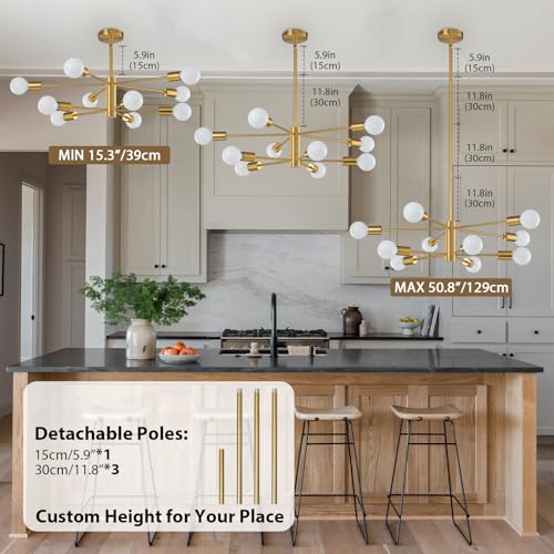 Modern Chandelier Ceiling Light Fixture Sputnik Chandelier 10