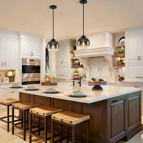2 Pack Globe Pendant Lights (2 Count)