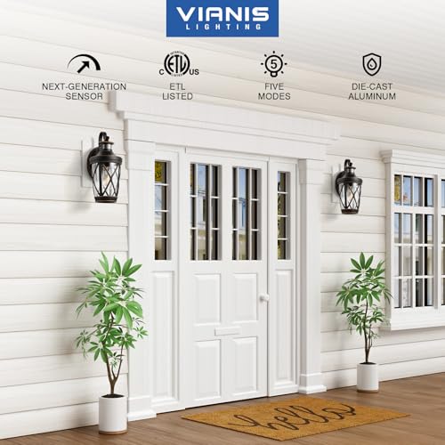 Bronze Outdoor Porch Light (Oil Rubbed Bronze (Gold Trim) / 1-Pack)