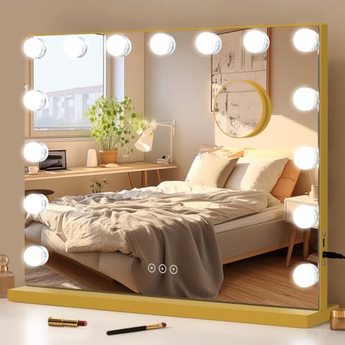 Vanity Mirror with Lights Lighted Makeup Mirror with Dimmable LED Bulbs