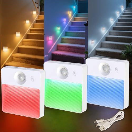 3 Pack Motion Sensor Stair Light for Indoor (3 Count)