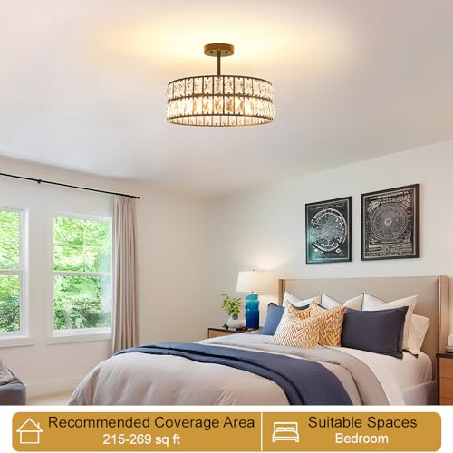Crystal Ceiling Light Fixture